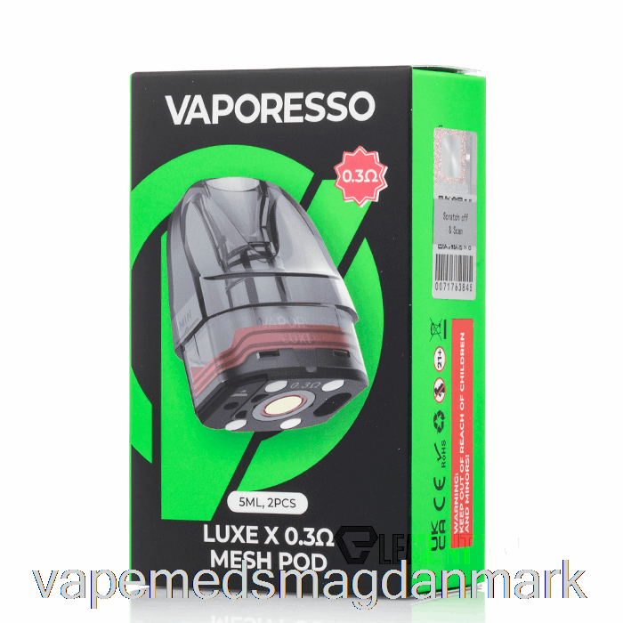 Vape Med Smag Vaporesso Luxe X Replacement Pods 0,3ohm Luxe X Pods